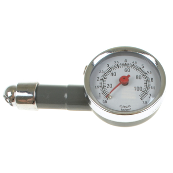 Manometr ciśnieniomierz do kół metalowy zakres pomiarowy 0,5-7,5 bar