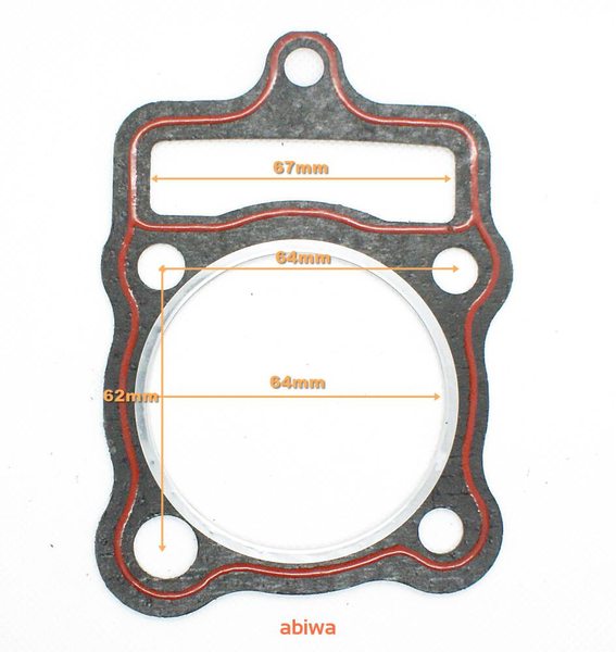 Uszczelki cylindra głowicy quad atv bashan 200ccm