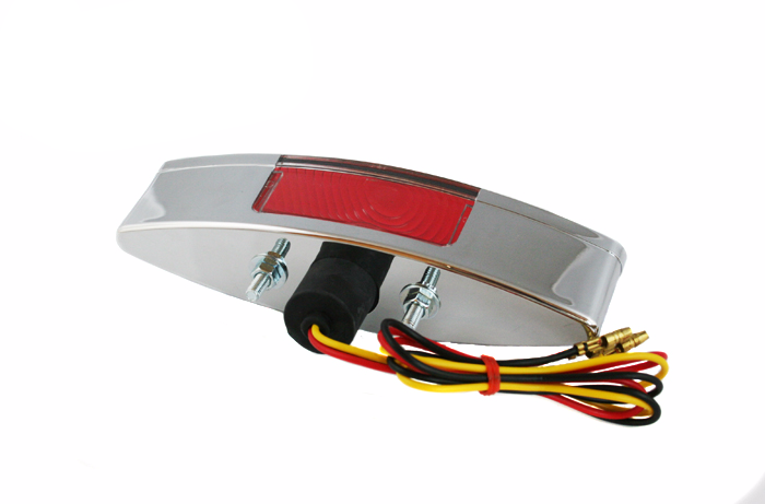 Lampa tył podłużna chrom z podświetleniem tablicy