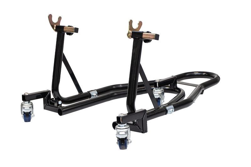 Podnośnik Motocyklowy Serwisowy Jezdny stojak motocyklowy na tył czarny