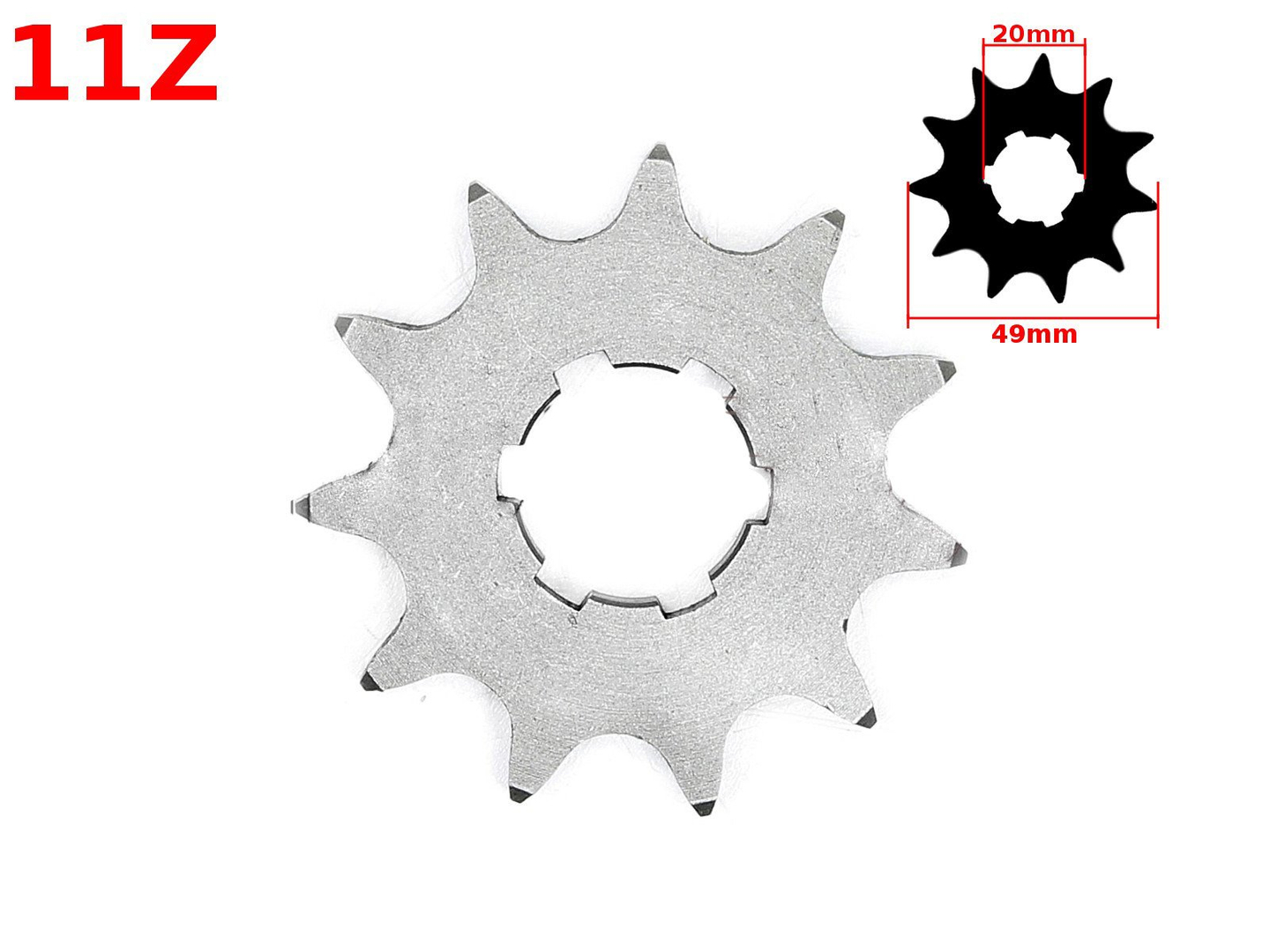 Zębatka zdawcza zębatka przód 11z Wsk 125