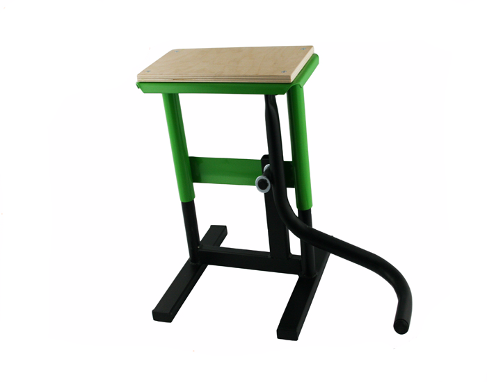 Stojak podnośnik pod motocykl cross enduro zielony