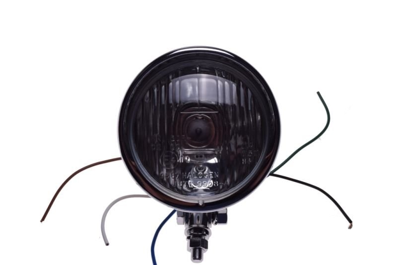 Lampa przód Light Bar Chrom 108mm H4 Homologacja