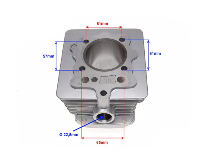 Cylinder 4t 62mm atv quad cross loncin 150