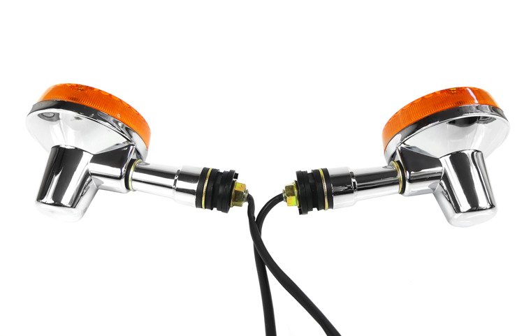 Kierunkowskaz chrom para 2szt suzuki gn 125 gn125