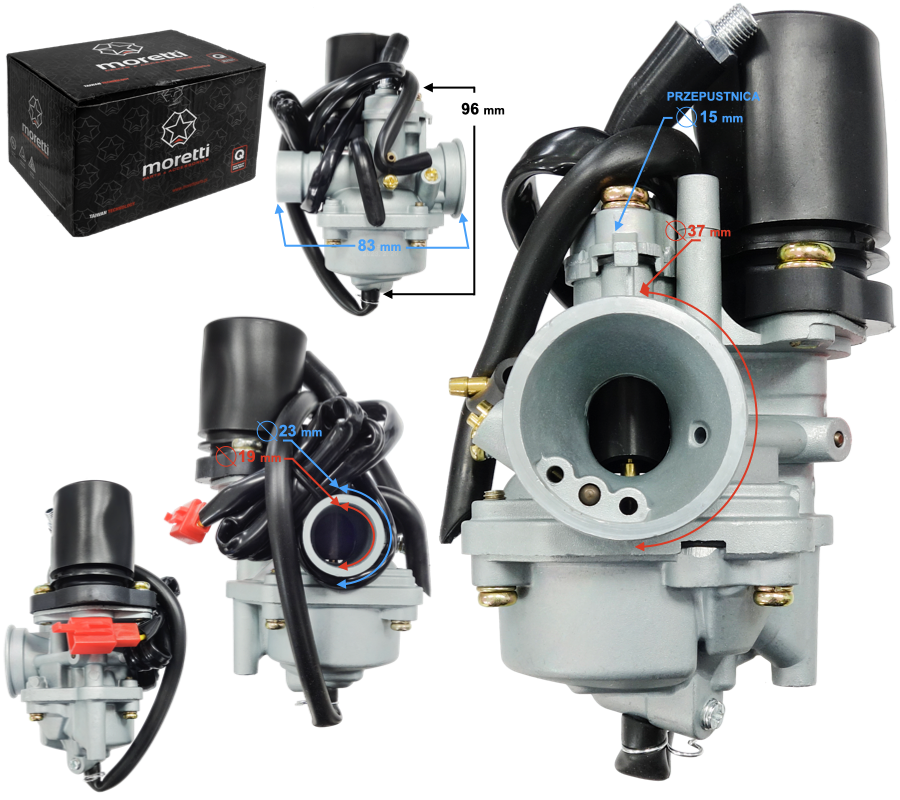 Gaźnik 50cc 2T Yamaha Jog 50 skutery 2T minarelli oraz chińskie Honda Dio