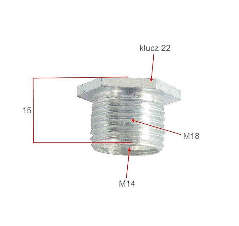 Redukcja gwintu świecy zesaw naprawczy m14 m18