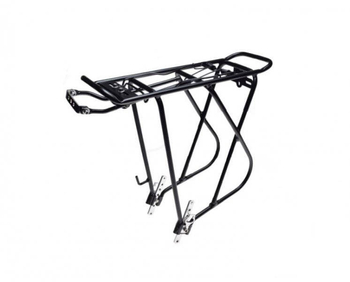 Bagażnik tył aluminiowy do sakw rowerowy czarny 25