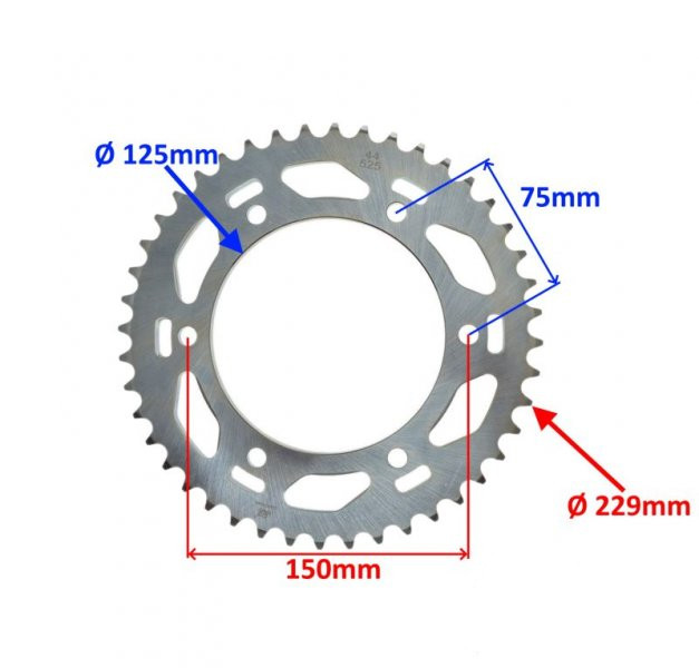 Zębatka tył 44z 525 do benelli trk 502x tylna