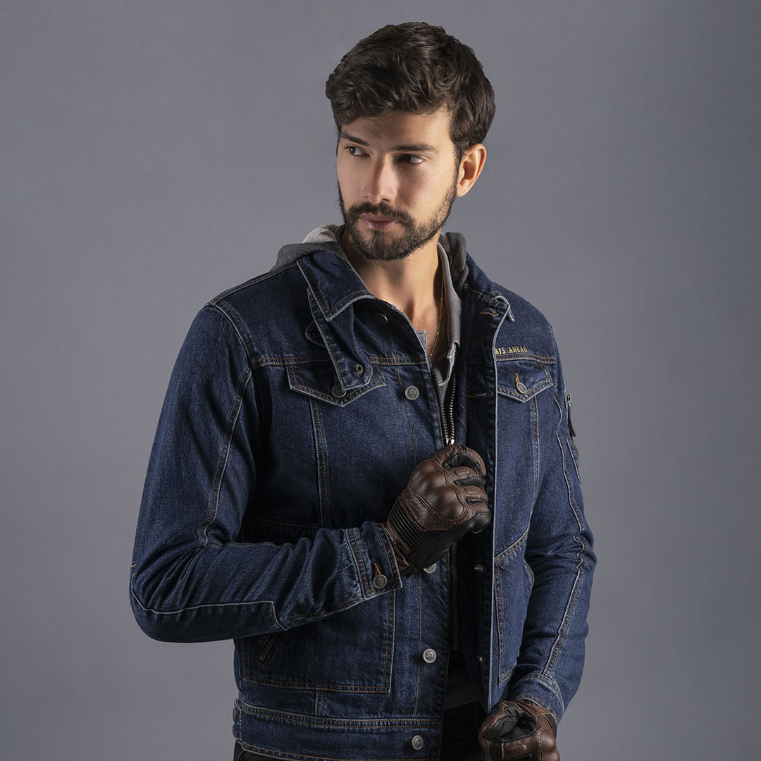 Kurtka jeansowa motocyklowa męska LS2 Oaky Man Dark Blue