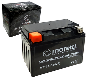 Akumulator AGM MT12A-BS Moretti 9,5Ah 140A YT12A-BS CB12A-B