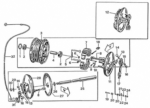 Pokrywa hamulca tył motorowery Simson DPR Classic