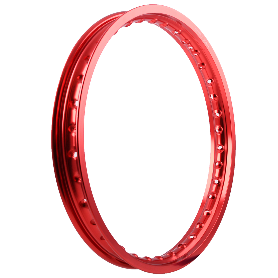 Obręcz koła 1,50x16 aluminiowa czerwona Simson DPR Classic