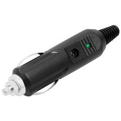 Wtyk Zapalniczki Samochodowej Bezpiecznik + Dioda