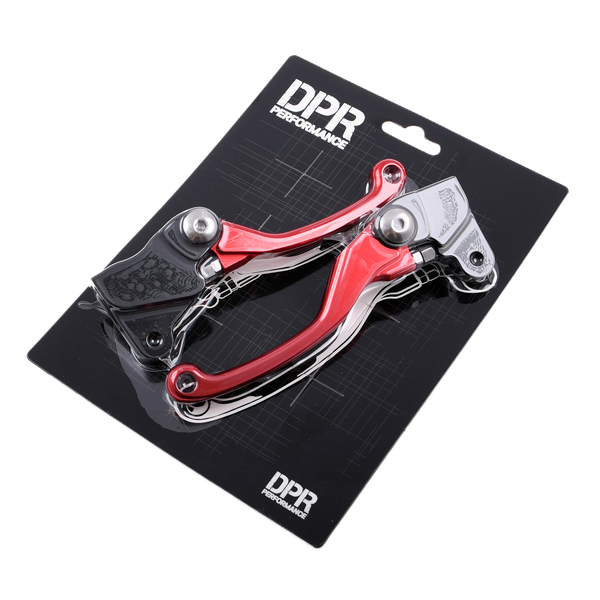 Dźwignia hamulca i sprzęgła czerwone aluminiowe Simson DPR Performance