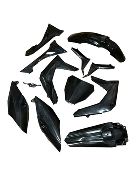 Plastiki czarne komplet cross dirtbike Kayo T4 250 Enduro T2 Enduro
