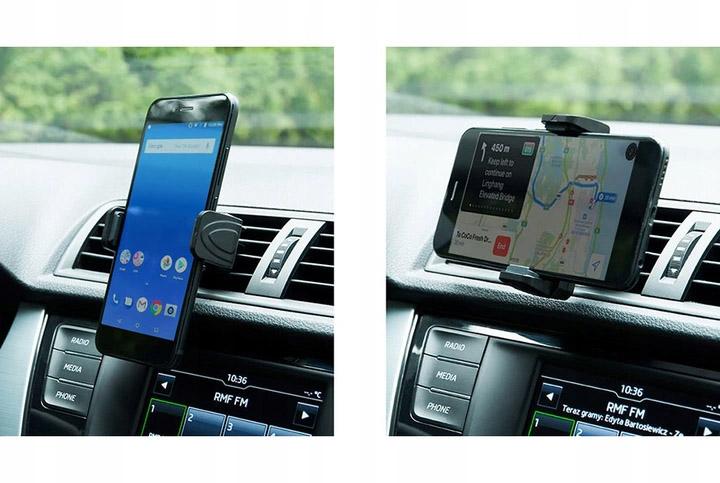 Uchwyt samochodowy na telefon kratka regulowany