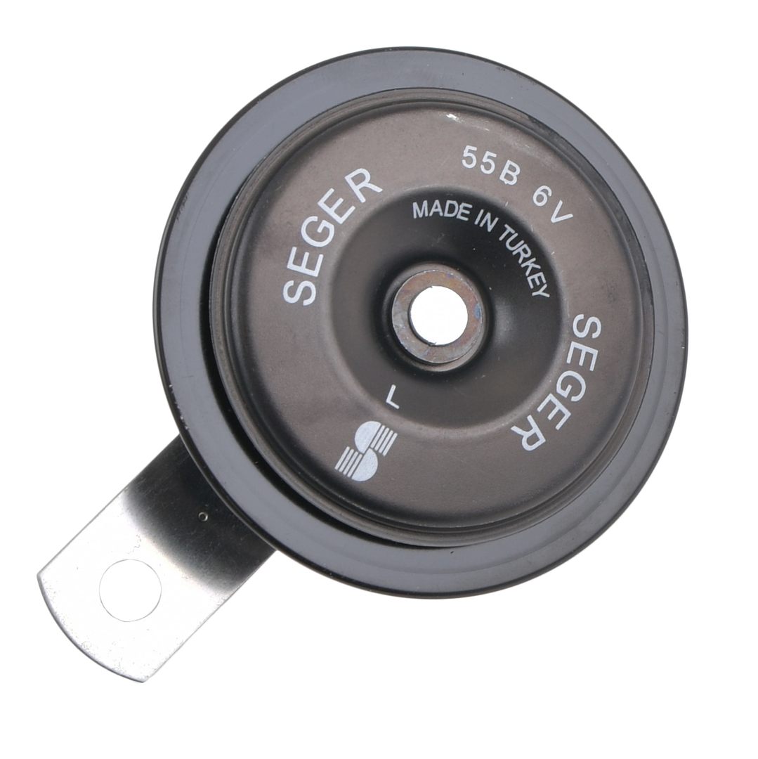 Klakson sygnał dźwiękowy 6V czarny 350Hz Seger E1