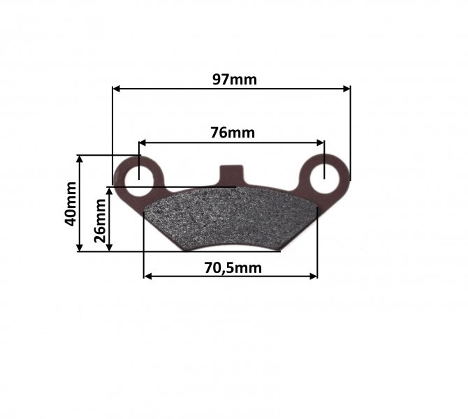 Klocki hamulcowe przód quad atv CF MOTO 500 625 X6 X7 X8 800