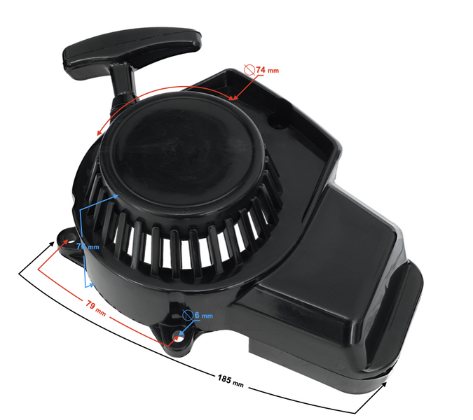 Pokrywa silnika-szarpaka do motoroweru Pocket Bike (plastikowa) 2 rodzaj