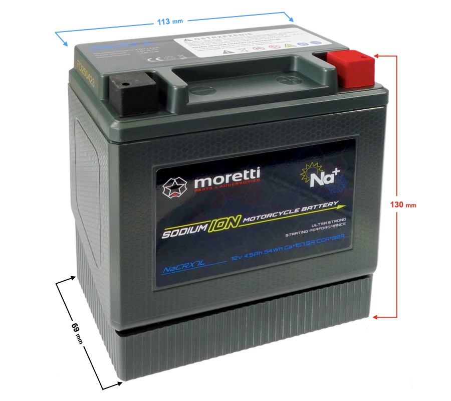Akumulator Moretti NaCRX7L 12V 4.5Ah sodowo - jonowy