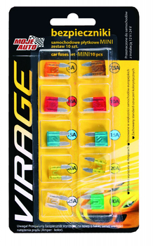 Bezpieczniki MINI płytkowe 5A 7,5A 10A 15A 20A 25A 30A 10 sztuk Moje Auto