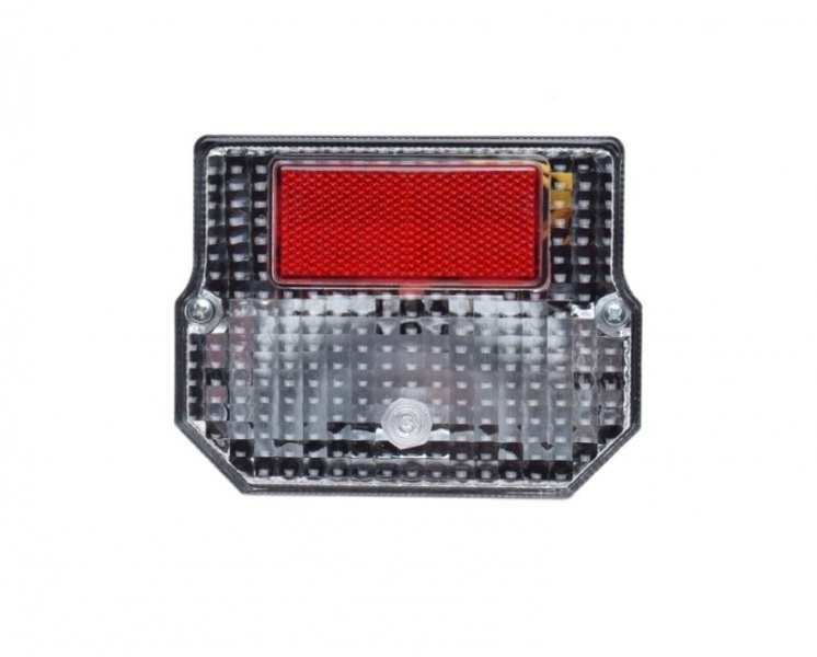 Lampa tył kwadrat biały klosz simson mz etz