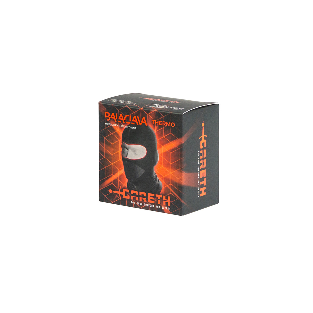 Gareth kominiarka termoaktywna z jonami srebra czarna