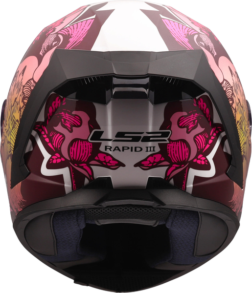 Kask integralny LS2 FF820 Rapid III Poppies II Pink homologacja ECE 22.06