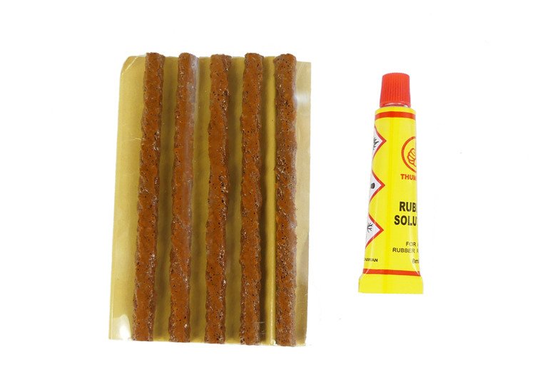 Zestaw naprawczy opon paski uszczelniające klej