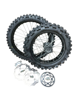 Koła 17/14 przód tył Kenda aluminiowe komplet pitbike MRF Kayo Pitgang RXF