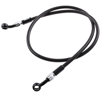Przewód hamulcowy w oplocie czarno srebrny 90cm DPR Performance