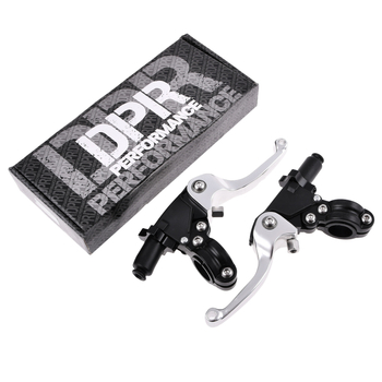 Dźwignia hamulca sprzęgła + obejmy srebrne Simson DPR