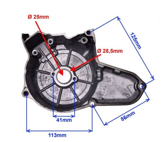 Pokrywa obudowa silnika lewa silnik 154FMI