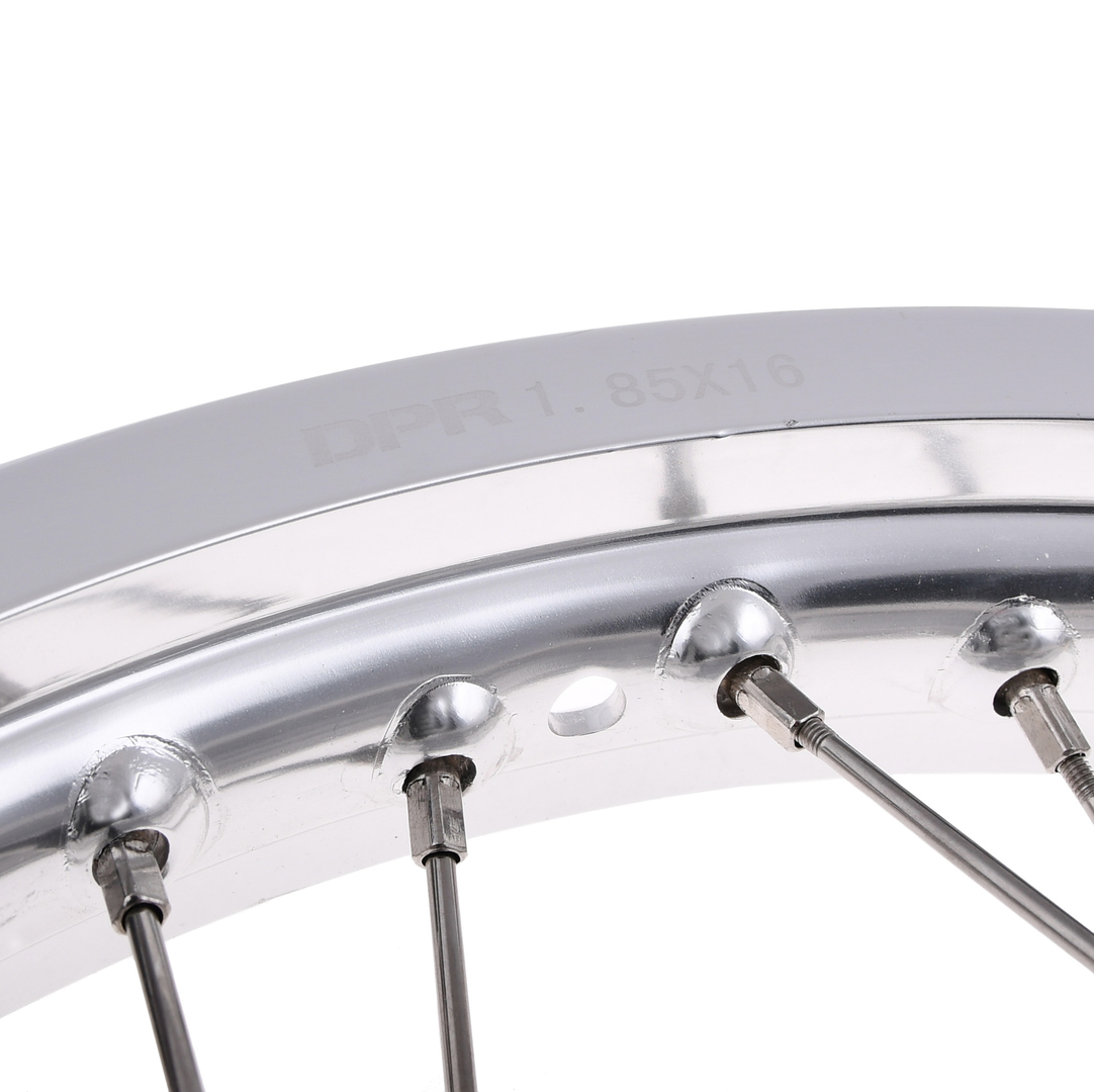 Koło jezdne 1,85x16 Simson S50/51/70 alu inox DPR