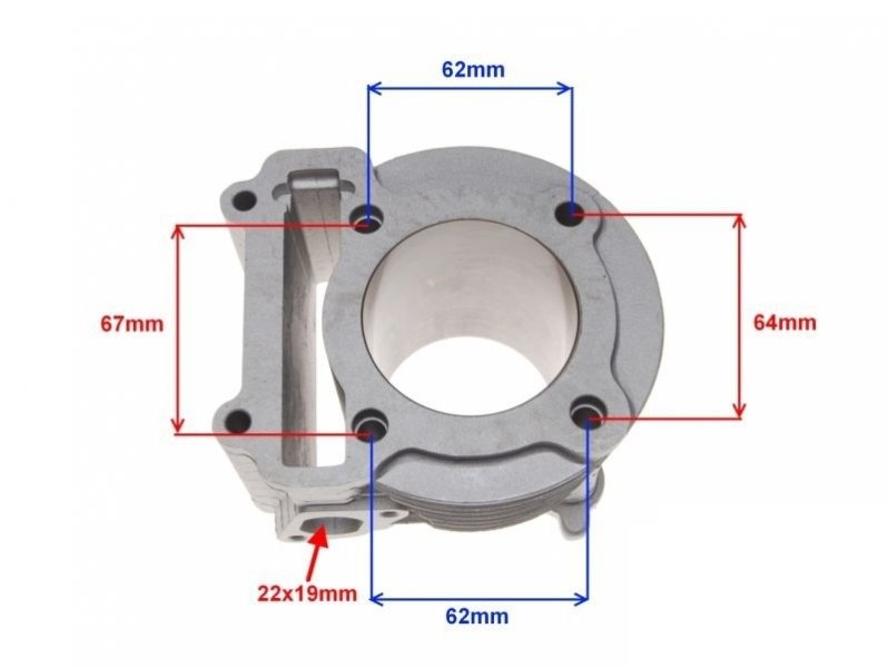 CYLINDER YAMAHA Cygnus 125ccm 58,50mm TUNING