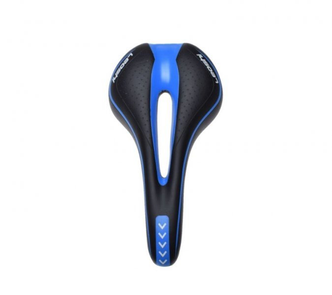 Siedzenie rowerowe mtb czarno niebieskie 275x150
