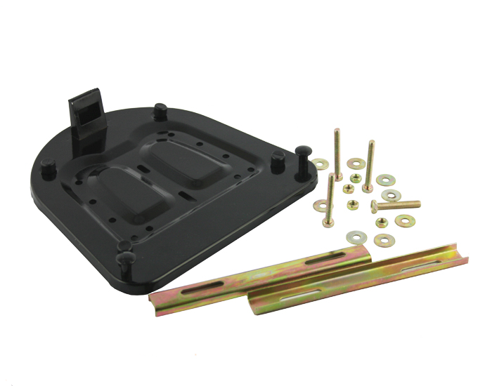 Kufer centralny na motocykl skuter motorower 24l z oparciem kluczyki płyta