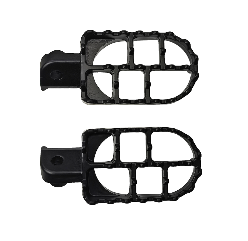 Podnóżki czarne cross pitbike MRF 120 140 Kayo Honda CRF50 Pitgang Apollo