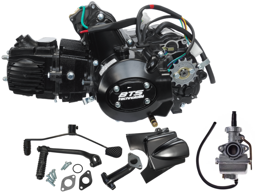 Silnik 110cc 152FMH 4T 4-biegowy + gaźnik PZ22 Junak Romet Barton Zipp 