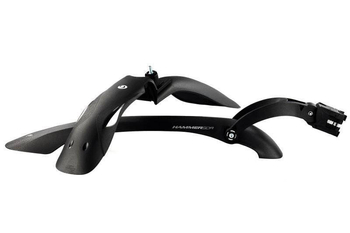 Błotnik rowerowy plastik 24/29 hammer 2 czar/biał