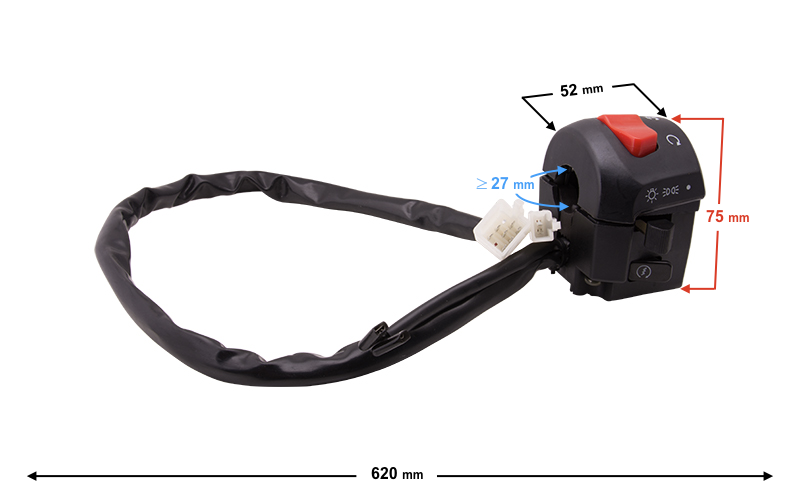 Przełączniki zespolone prawe skutera Barton B-Max