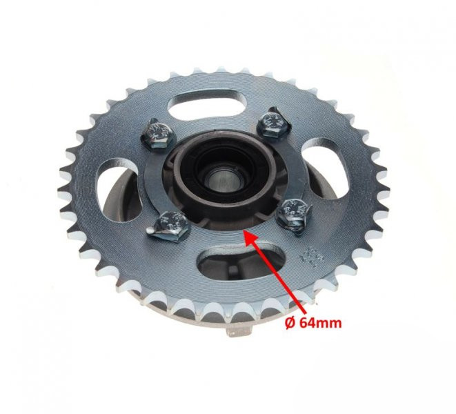 Zębatka piasta zabierak tył 38z 428 do SHINERAY XY125-10D KPL