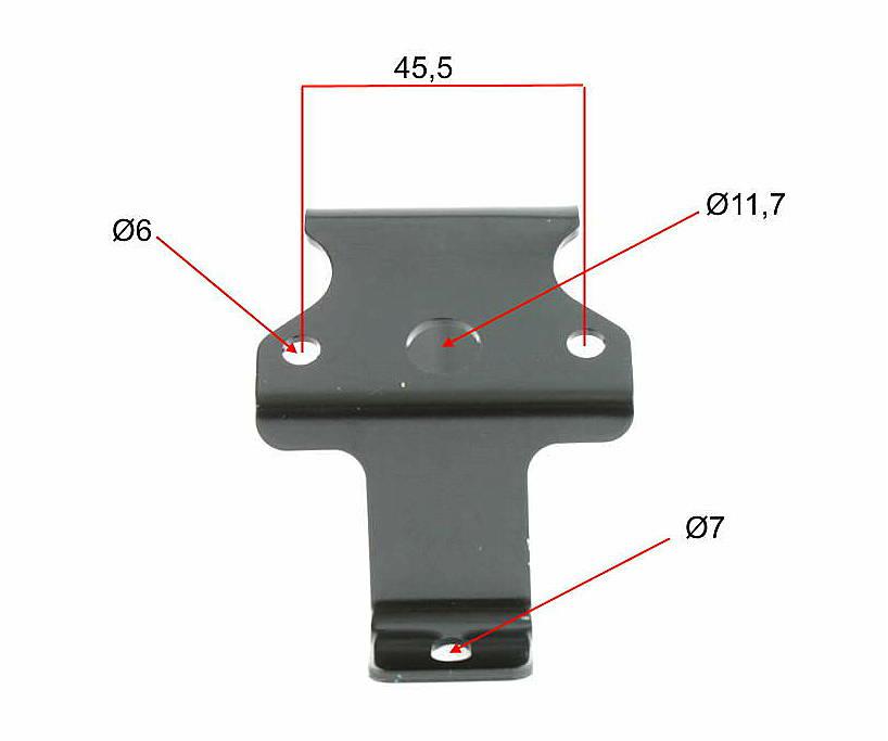 Mocowanie lampy tylniej wspornik blacha simson s51