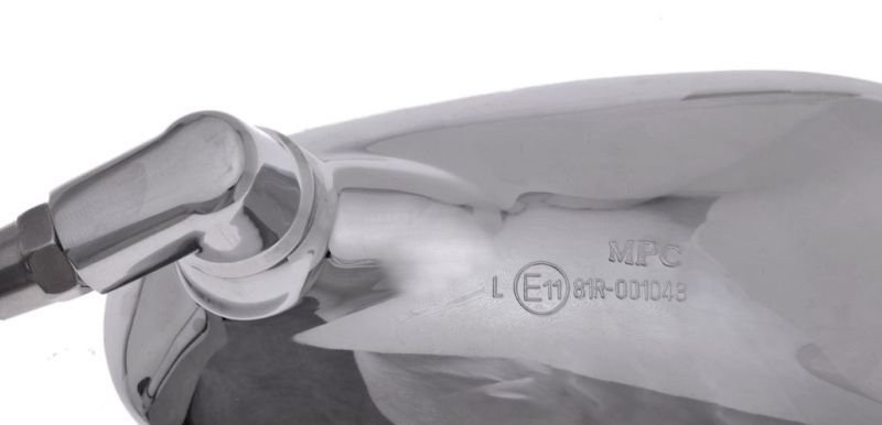 Lusterko uniwersalne motocyklowe gwint m10 chrom