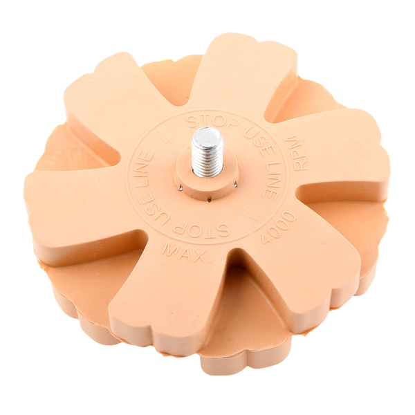 Gumowy krążek do usuwania kleju 90mm + adapter