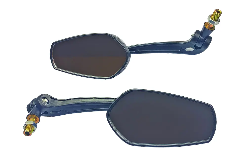 Lusterka czarne motocyklowe redukcje z M10 na M8