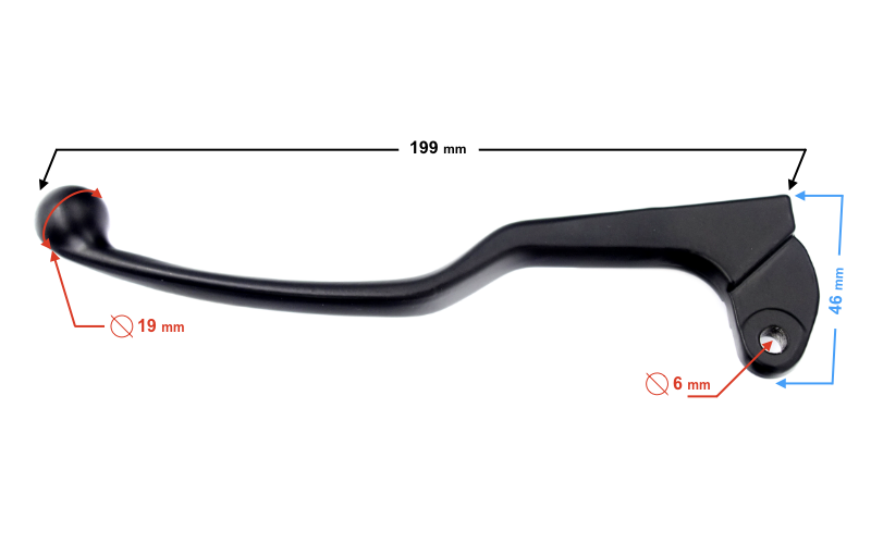 Dźwignia sprzęgła do motoroweru Barton Fighter 2