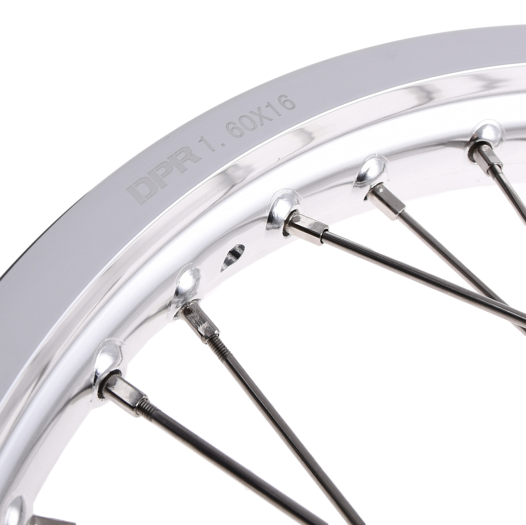 Koło jezdne 1,60x16 Simson S51 alu szprychy inox DPR