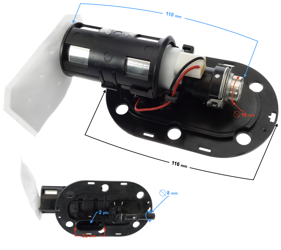 Pompa paliwa do skutera Barton B-Max na wtrysk